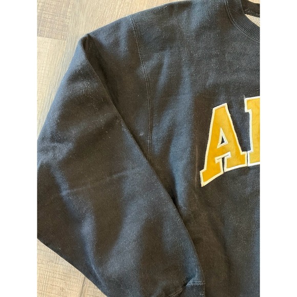 Vtg Army Black Pullover Crew Neck Mens XL FOOTBALL Vintage STEVE  BARRYS - Picture 5 of 8